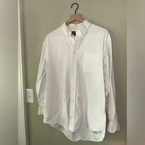 Lands’ End Button Down in White